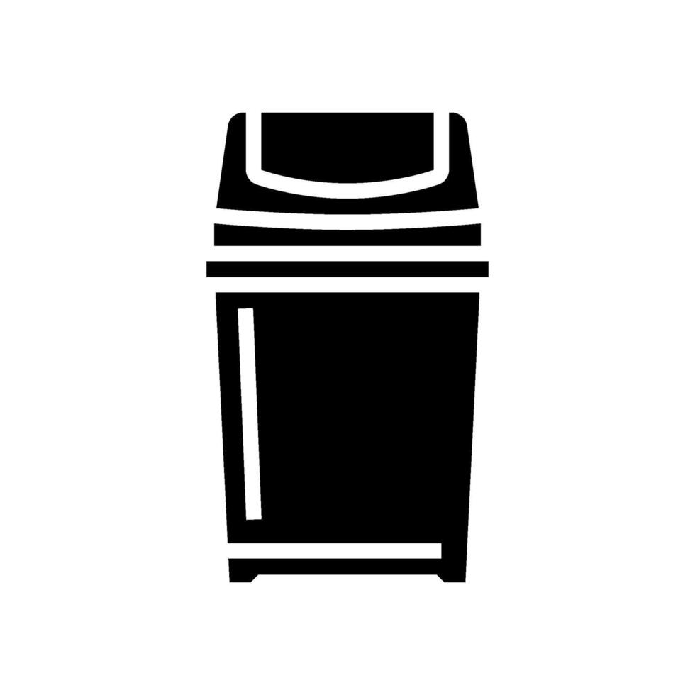 bin waste sorting glyph icon illustration vector