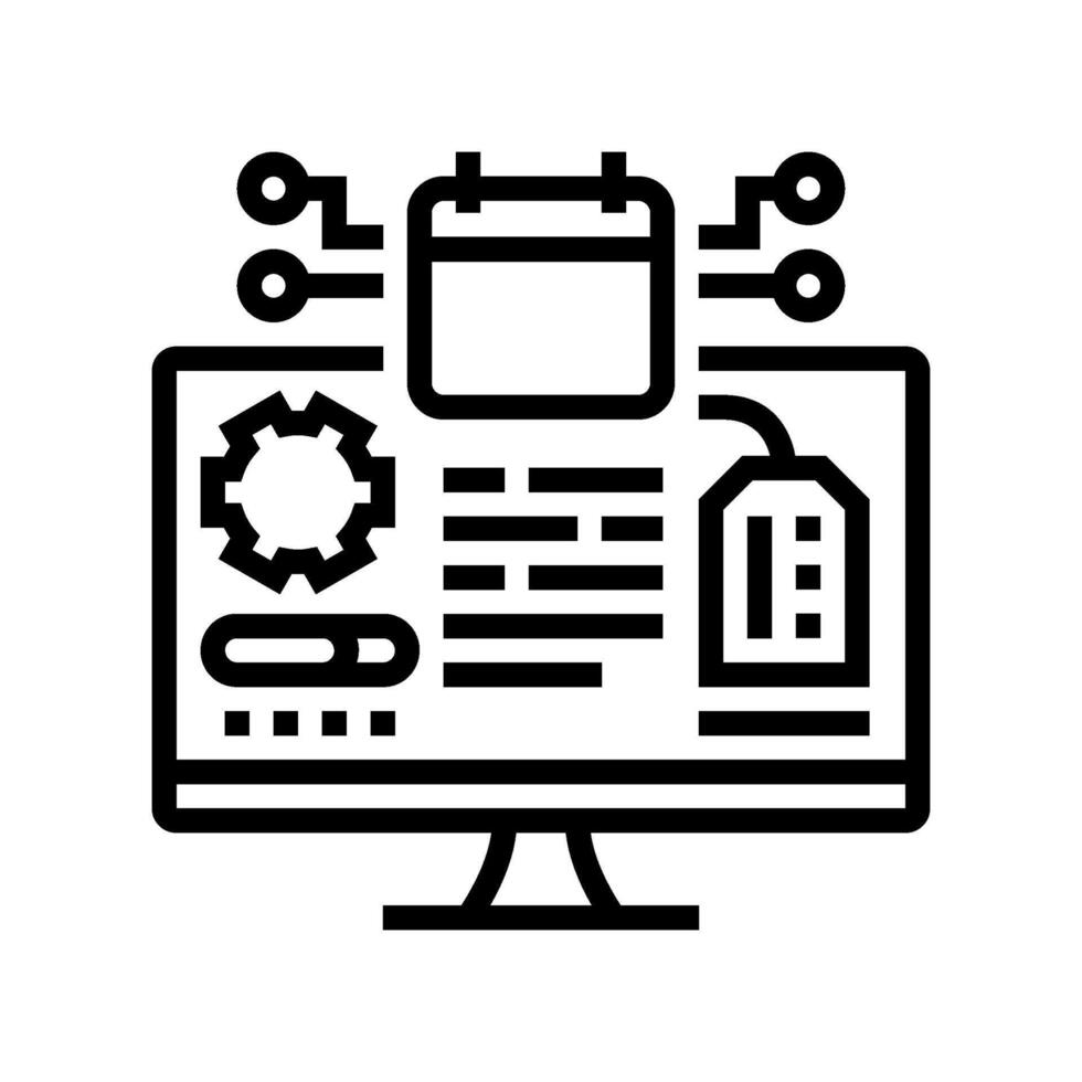 early adopter tech enthusiast line icon illustration vector