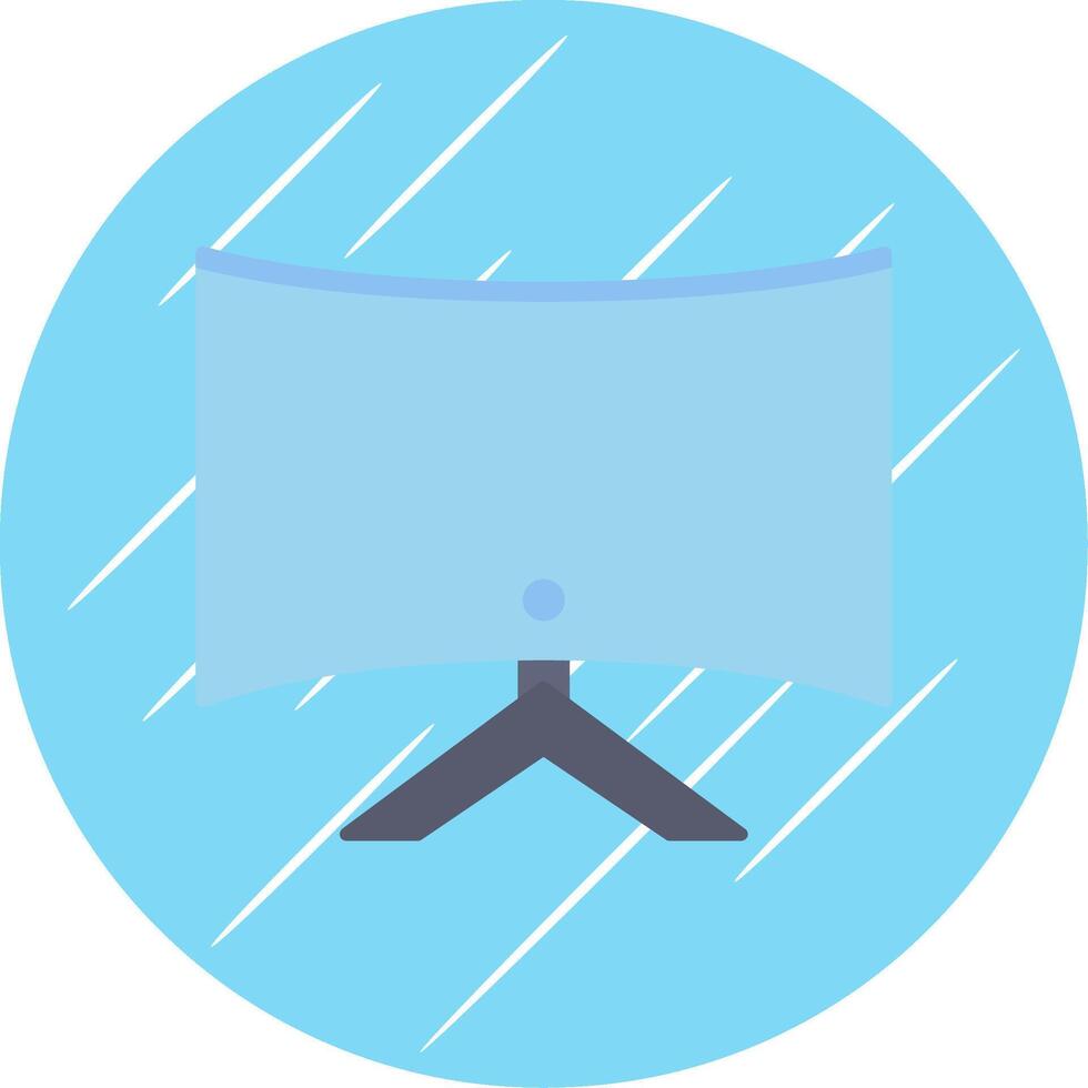Computer Flat Blue Circle Icon vector