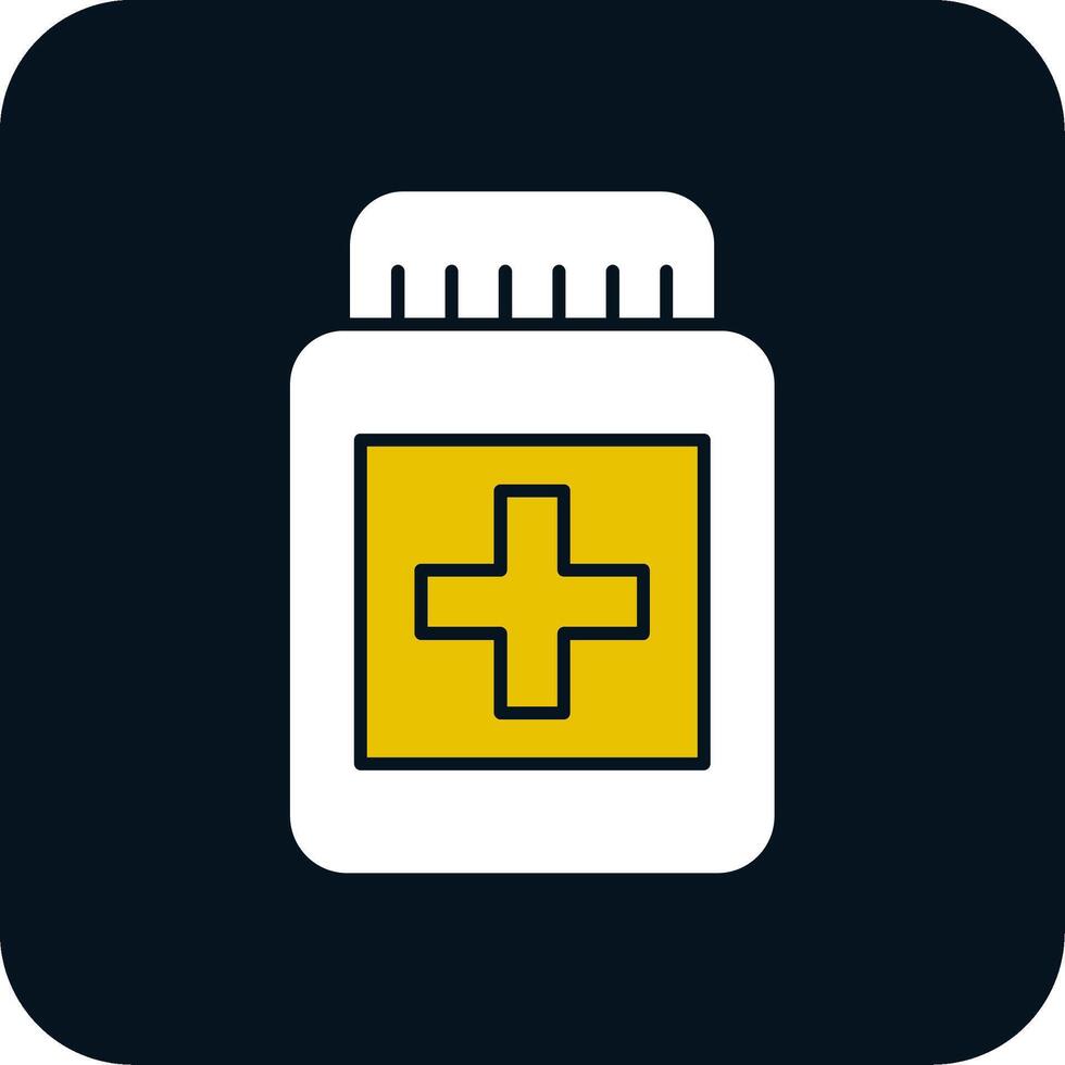 Pill Glyph Two Color Icon vector