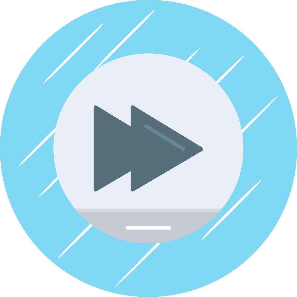 Skip Flat Blue Circle Icon vector