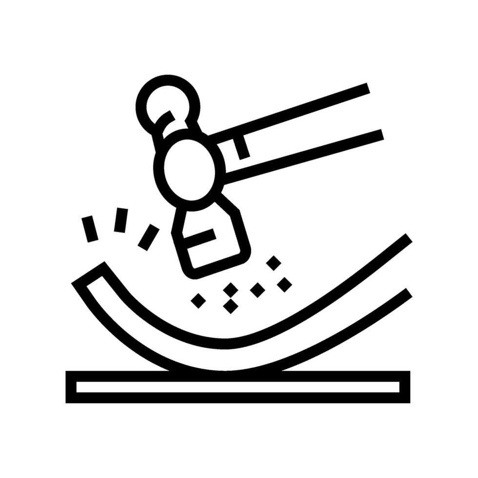 metalworking blacksmith line icon illustration vector