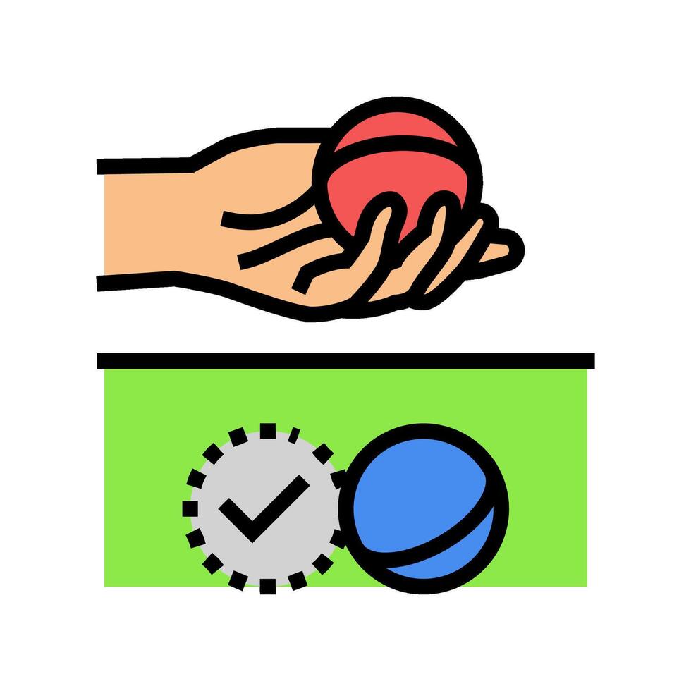 bisque croquet game color icon illustration vector