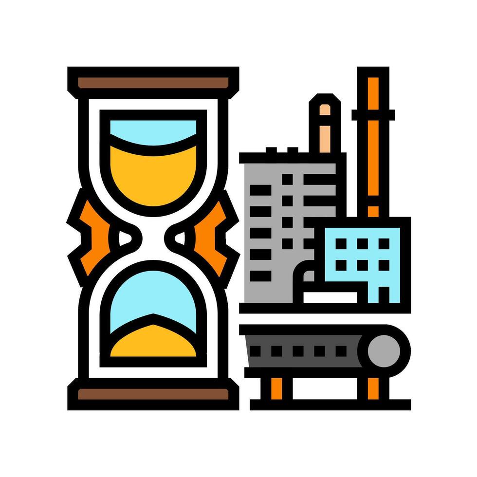 industrial age steampunk vintage color icon illustration vector