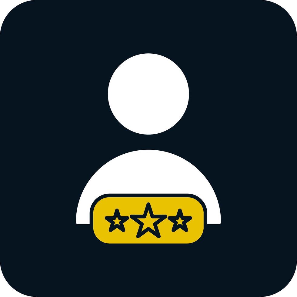 Customer Review Glyph Two Color Icon vector