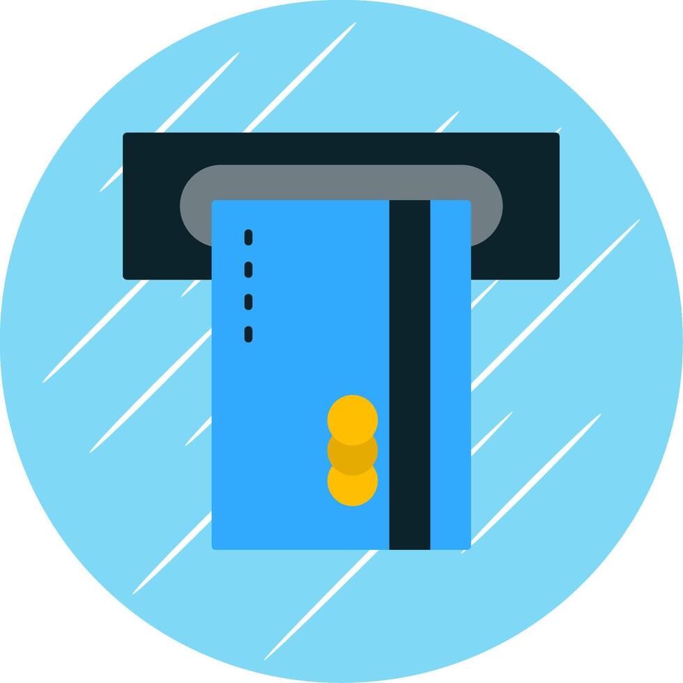 Insert Card Flat Blue Circle Icon vector