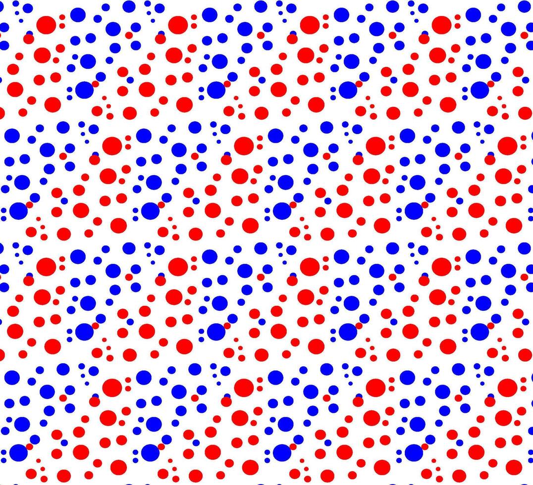 texture in the form of a pattern of red and blue circles on a white background vector