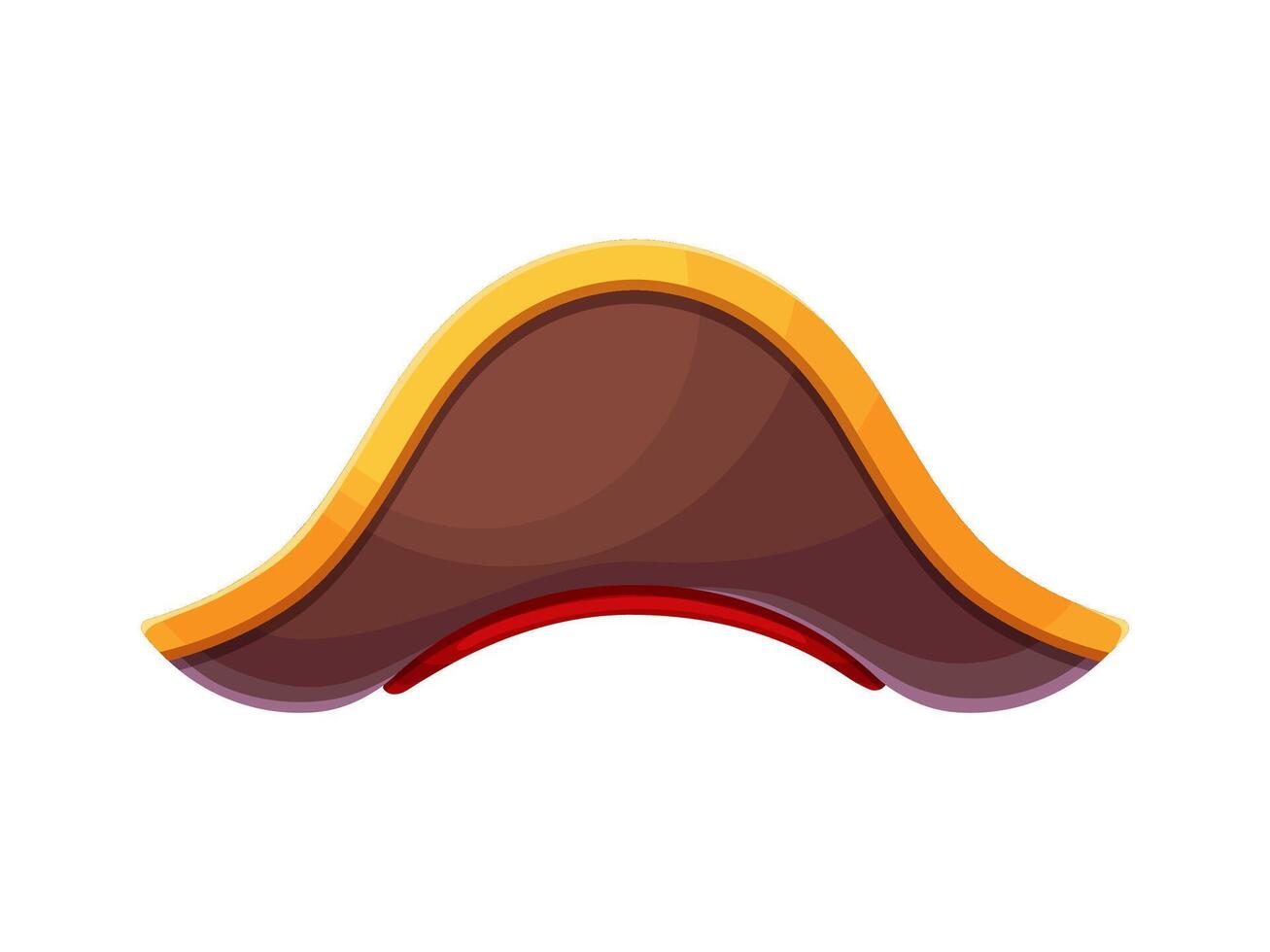 Pirate and corsair sailor captain tricorn hat vector