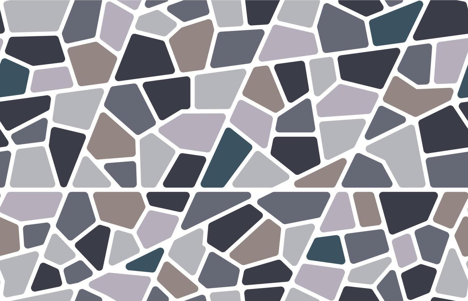 mosaico Roca teja, cerámico piso sin costura modelo vector