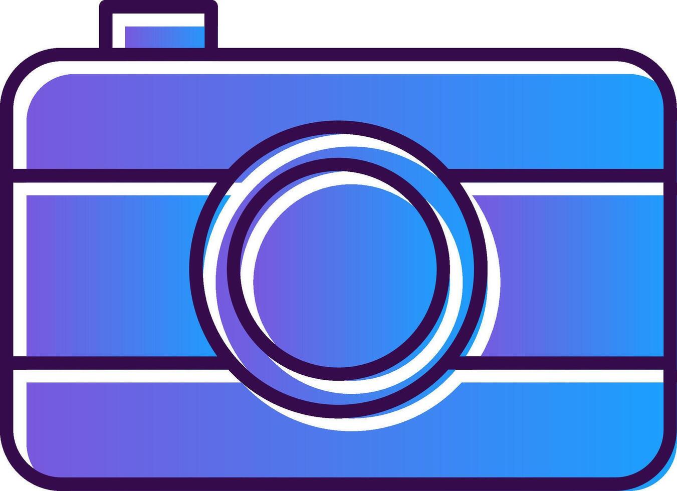 Old Came Gradient Filled Icon vector