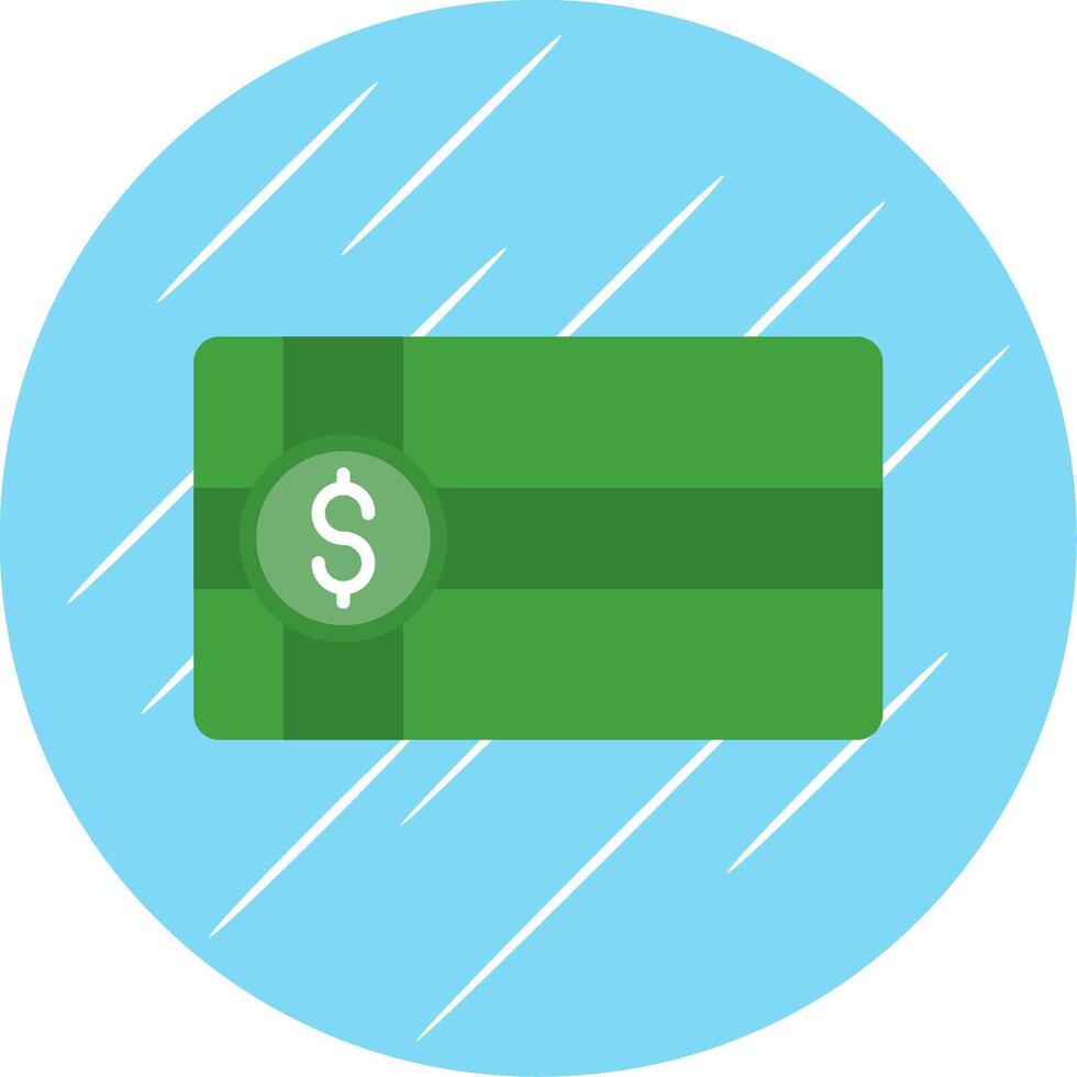 Payment Voucher Flat Blue Circle Icon vector