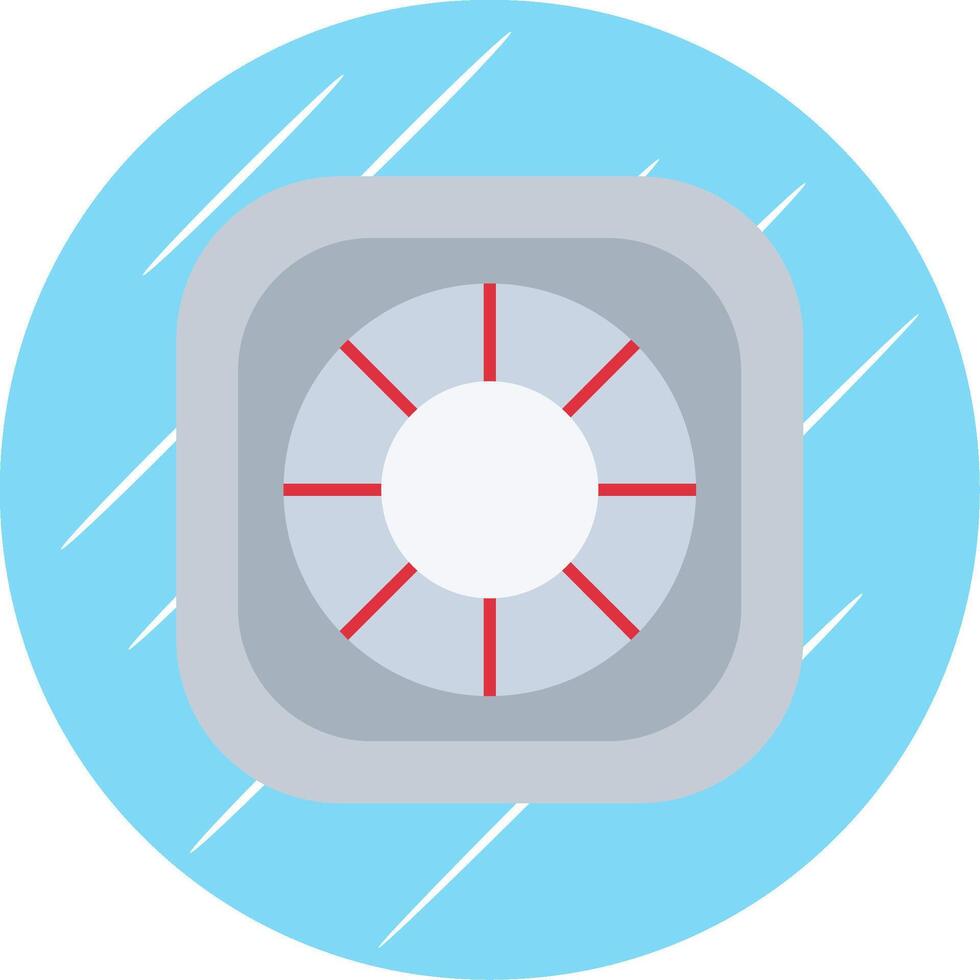 Lifebuoy Flat Blue Circle Icon vector
