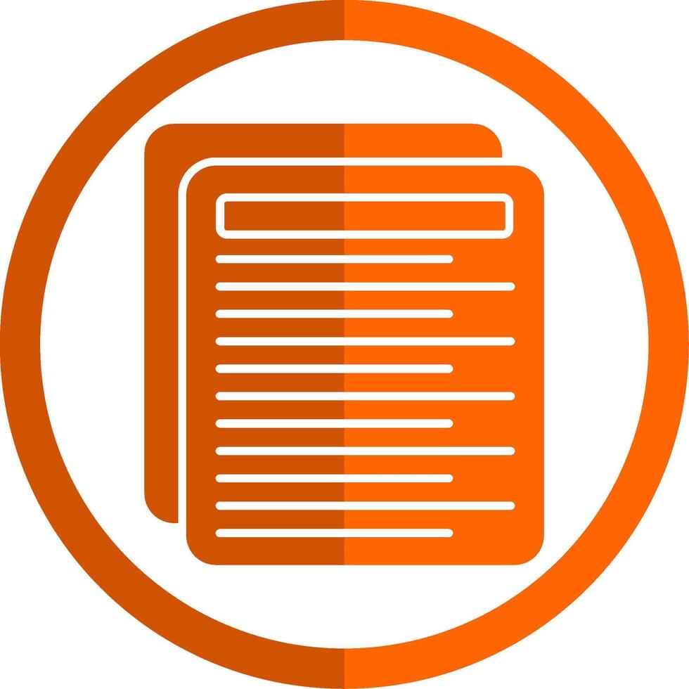 Letter Glyph Orange Circle Icon vector