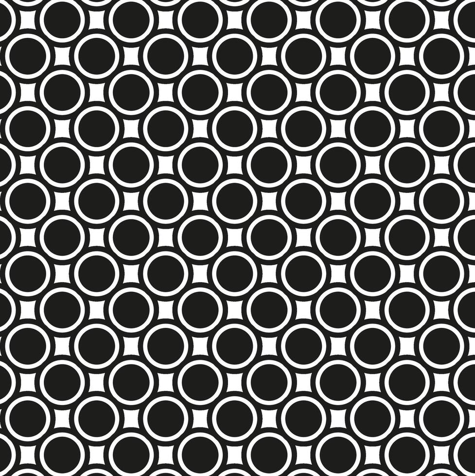 Seamless texture in the form of black geometric shapes on a white background vector