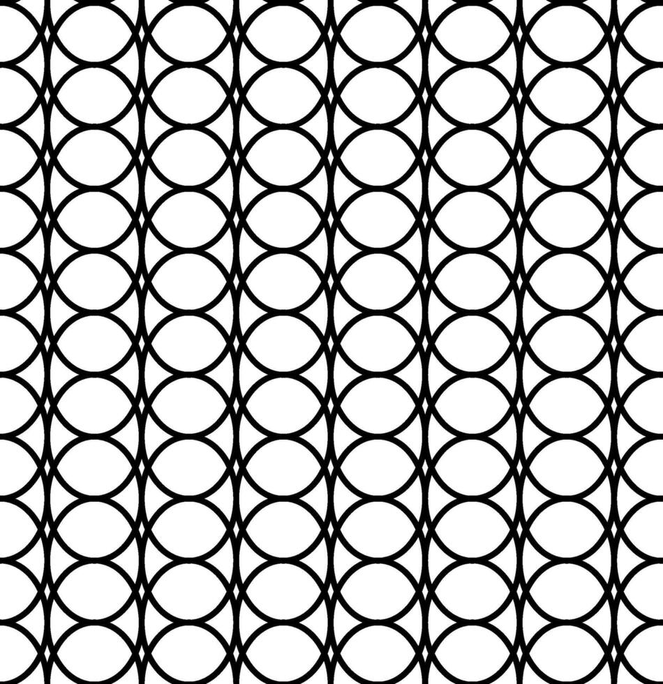 seamless pattern in the form of a black curly lattice on a white background vector