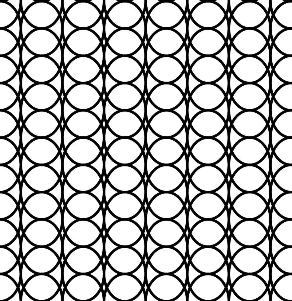 seamless pattern in the form of a black curly lattice on a white background vector