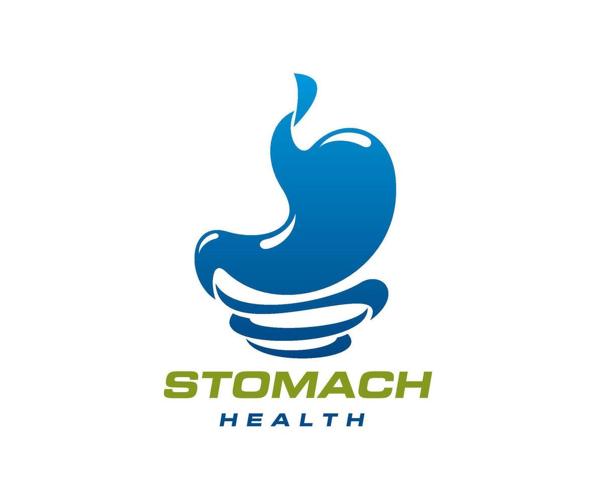 Stomach health icon, gastroenterology medicine vector