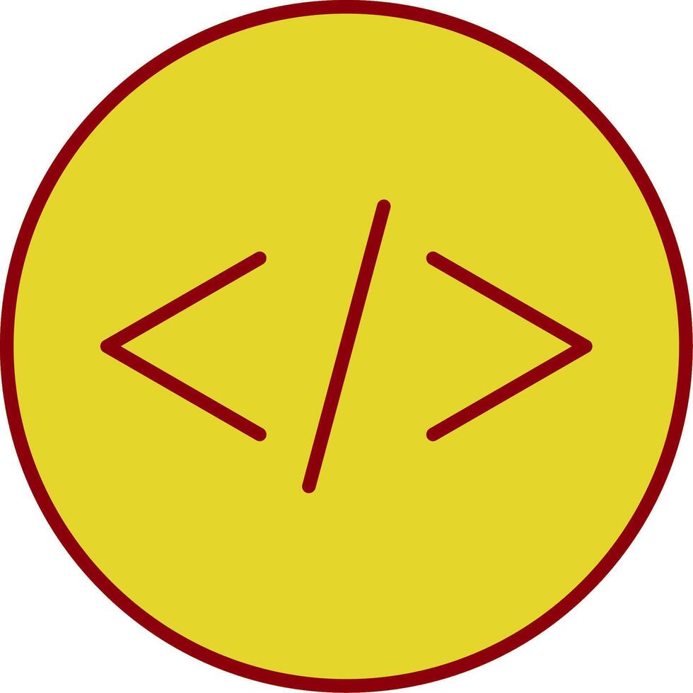 Coding Line Circle Icon vector