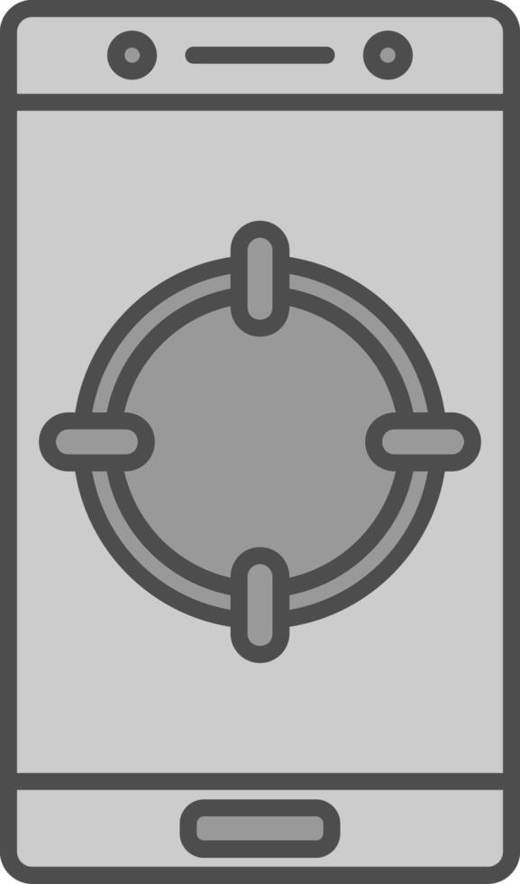 Target Line Circle Icon vector