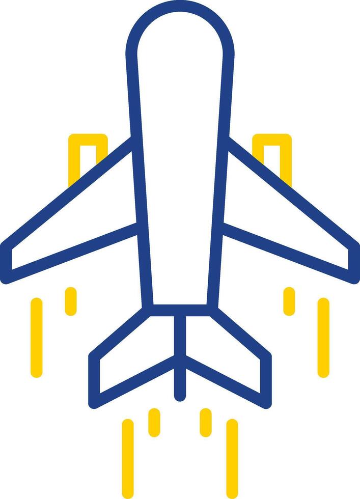 Air Transportation Line Two Color Icon vector
