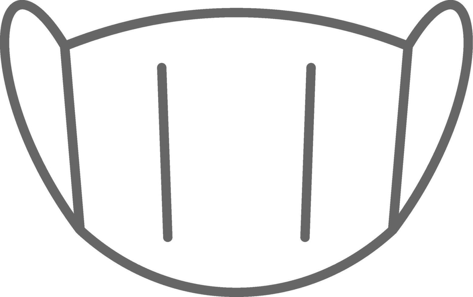 Medical Mask Fillay Icon vector
