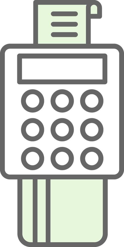 Bank Terminal Fillay Icon vector