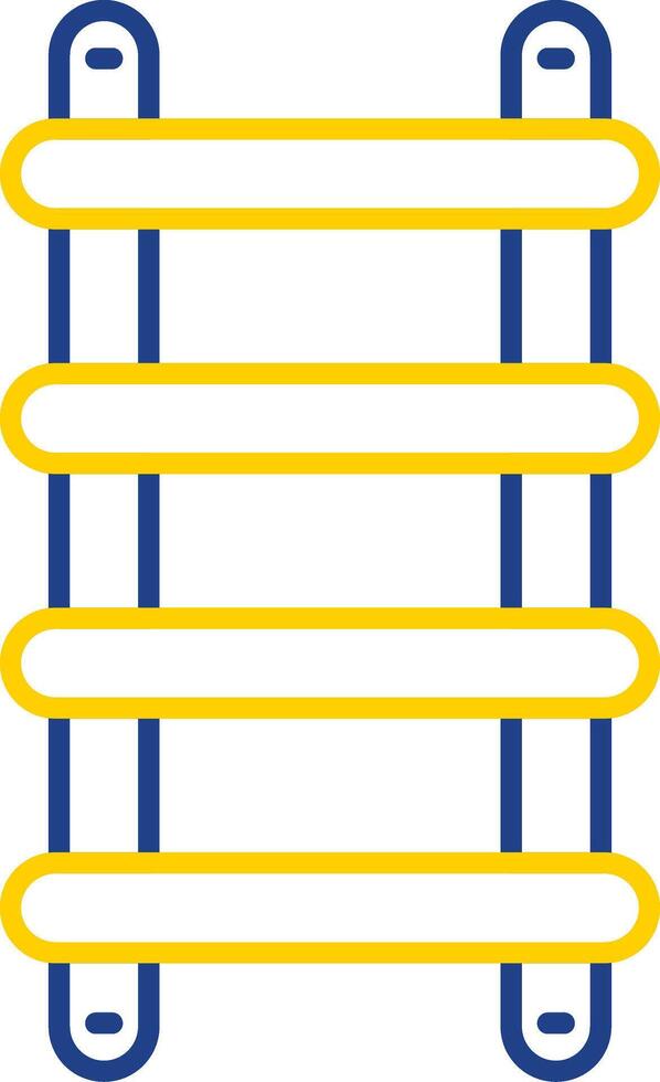 Stepladder Line Two Color Icon vector