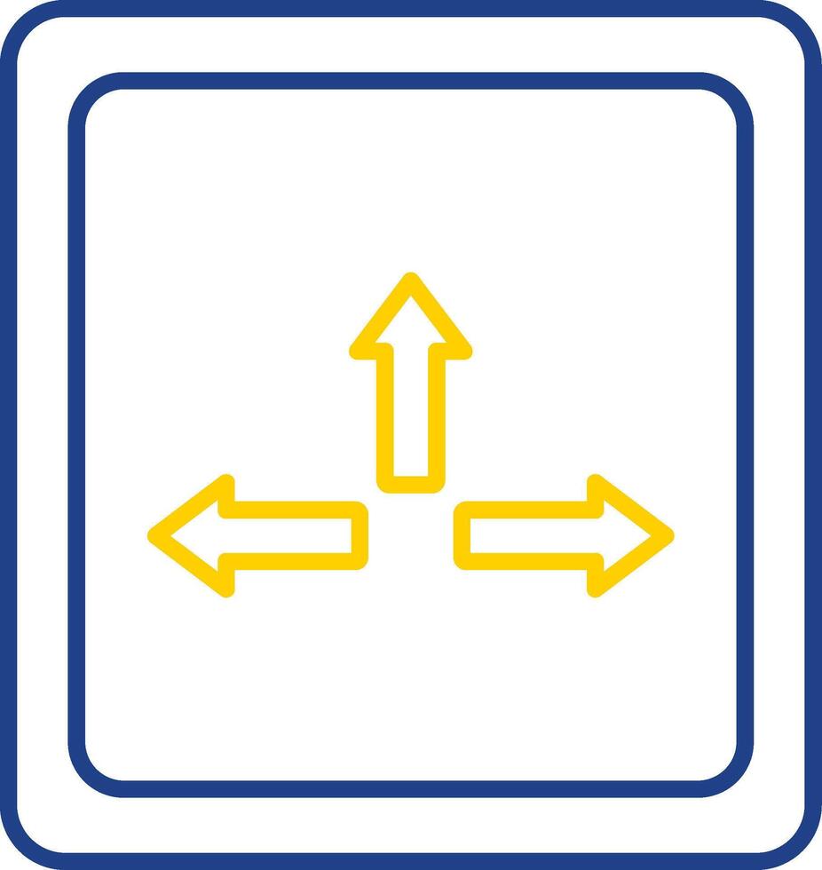 Resize Line Two Color Icon vector