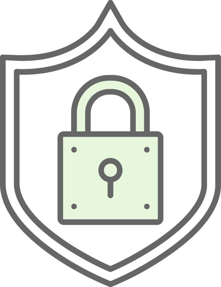 Lock Fillay Icon vector