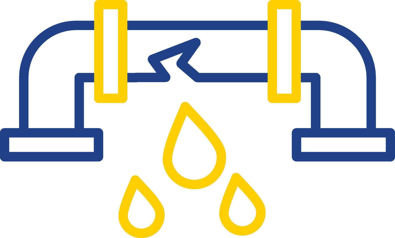 Leakage Line Two Color Icon vector