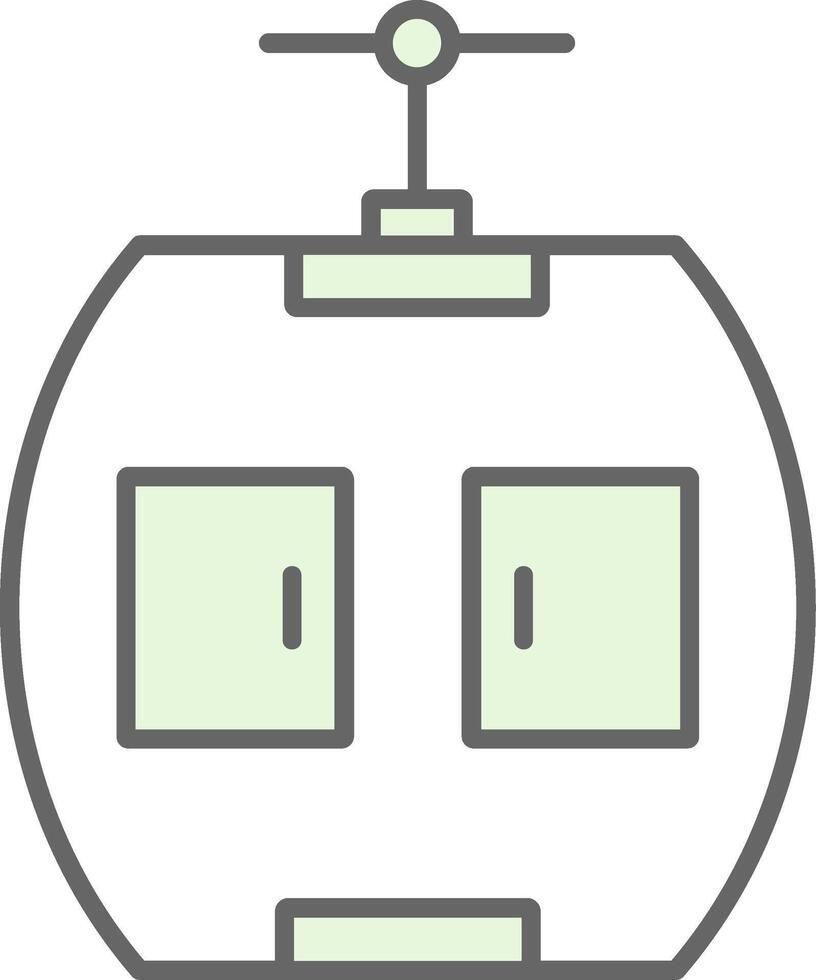 Gondola Fillay Icon vector