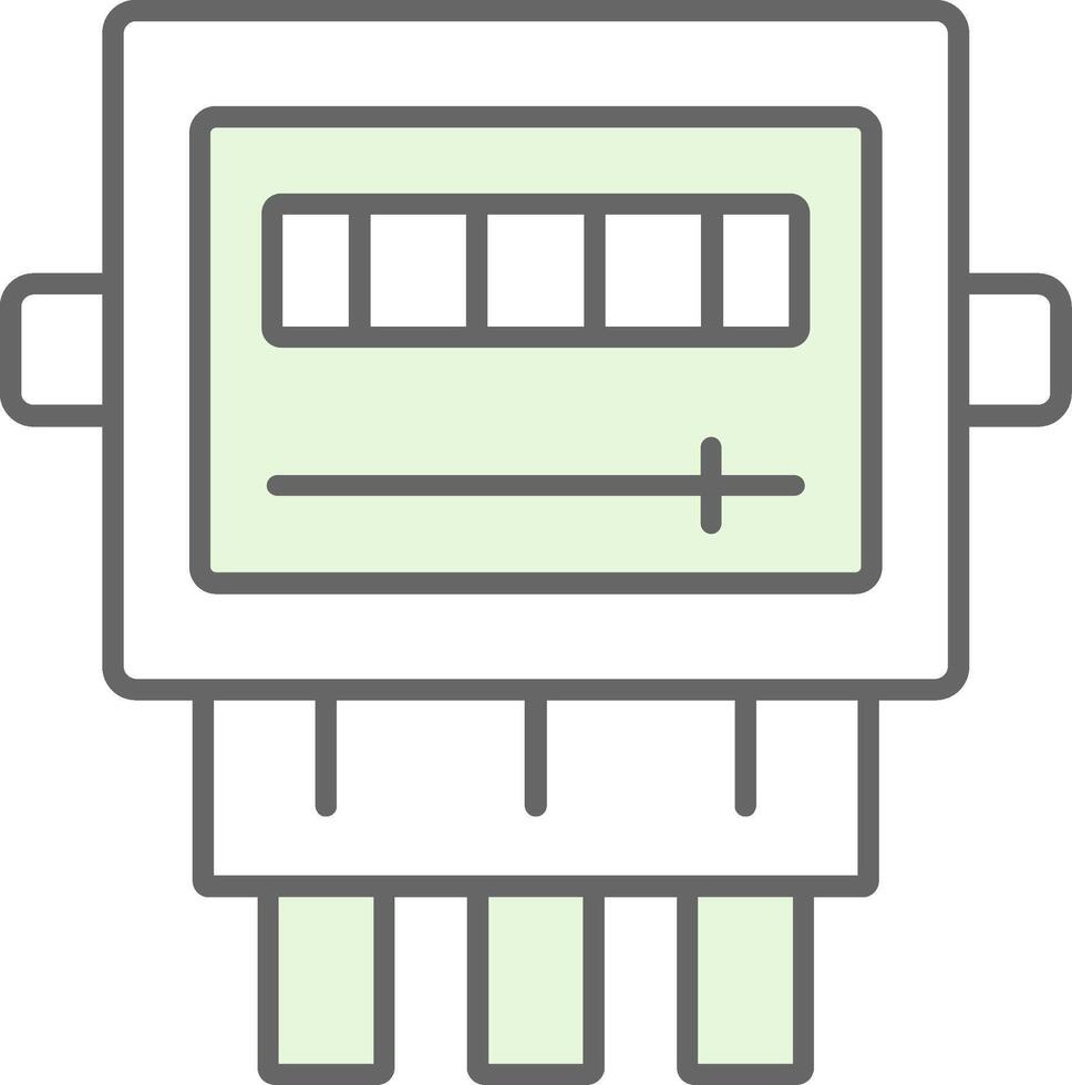 eléctrico metro relleno icono vector