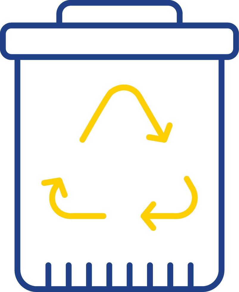 Recycling Line Two Color Icon vector