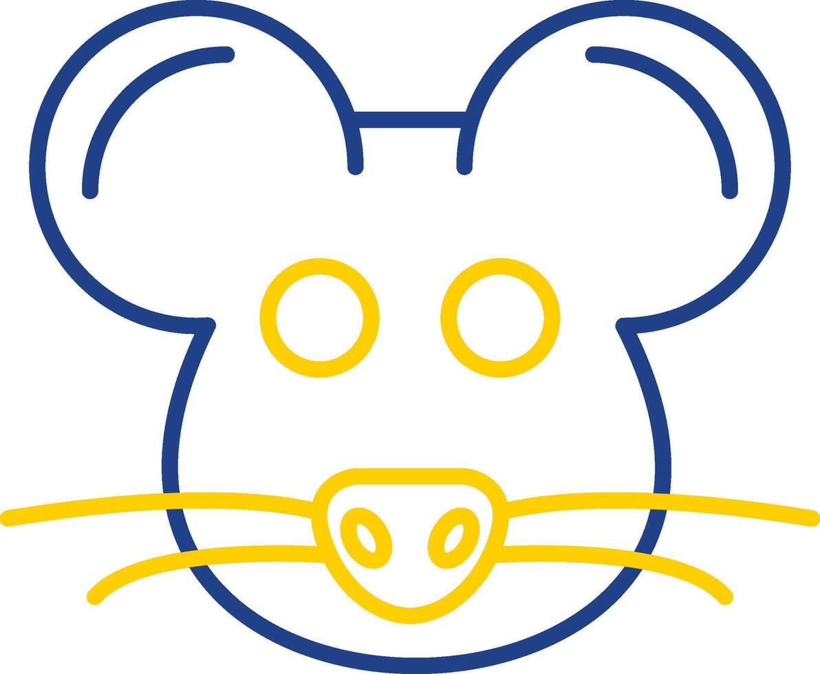 Mouse Line Two Color Icon vector