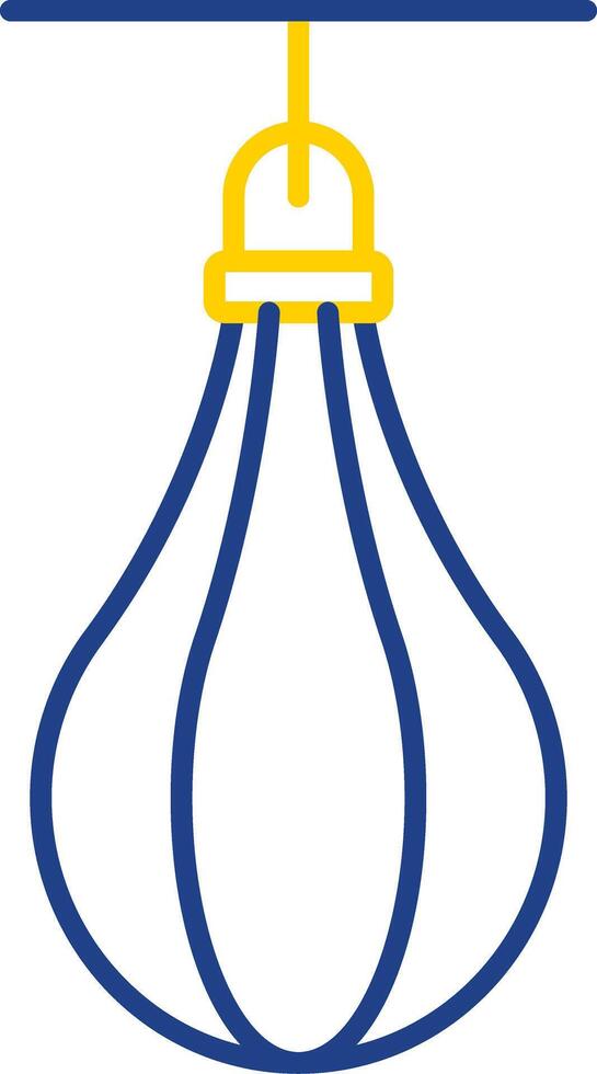 Speed Bag Line Two Color Icon vector