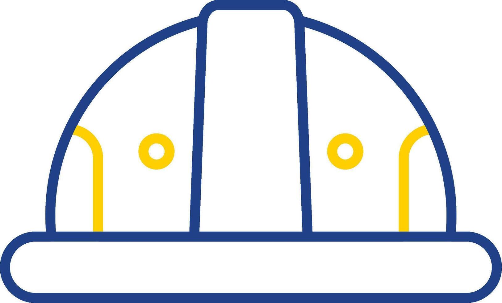 Helmet Line Two Color Icon vector