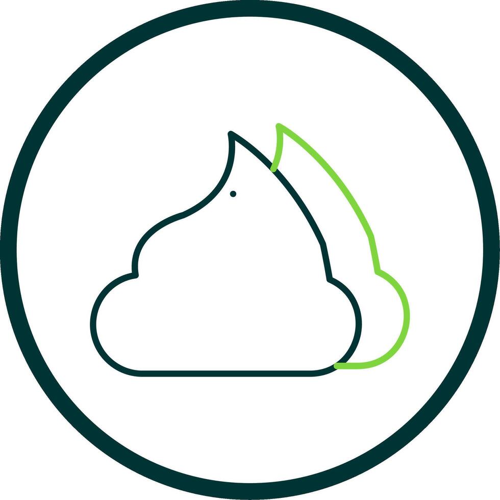 Foam Line Circle Icon vector