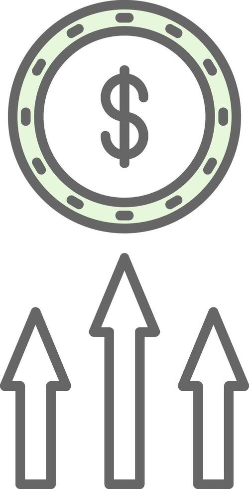 Income Fillay Icon vector
