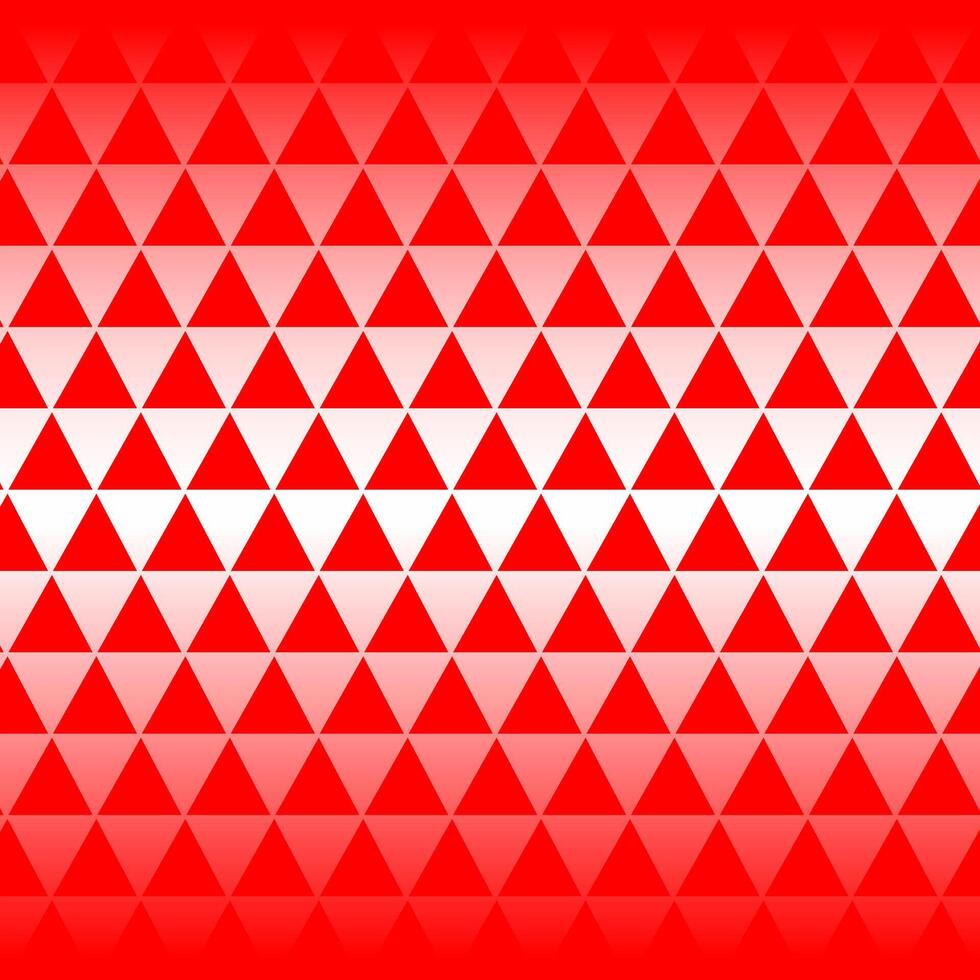 geometric pattern in the form of red triangles on a white background vector