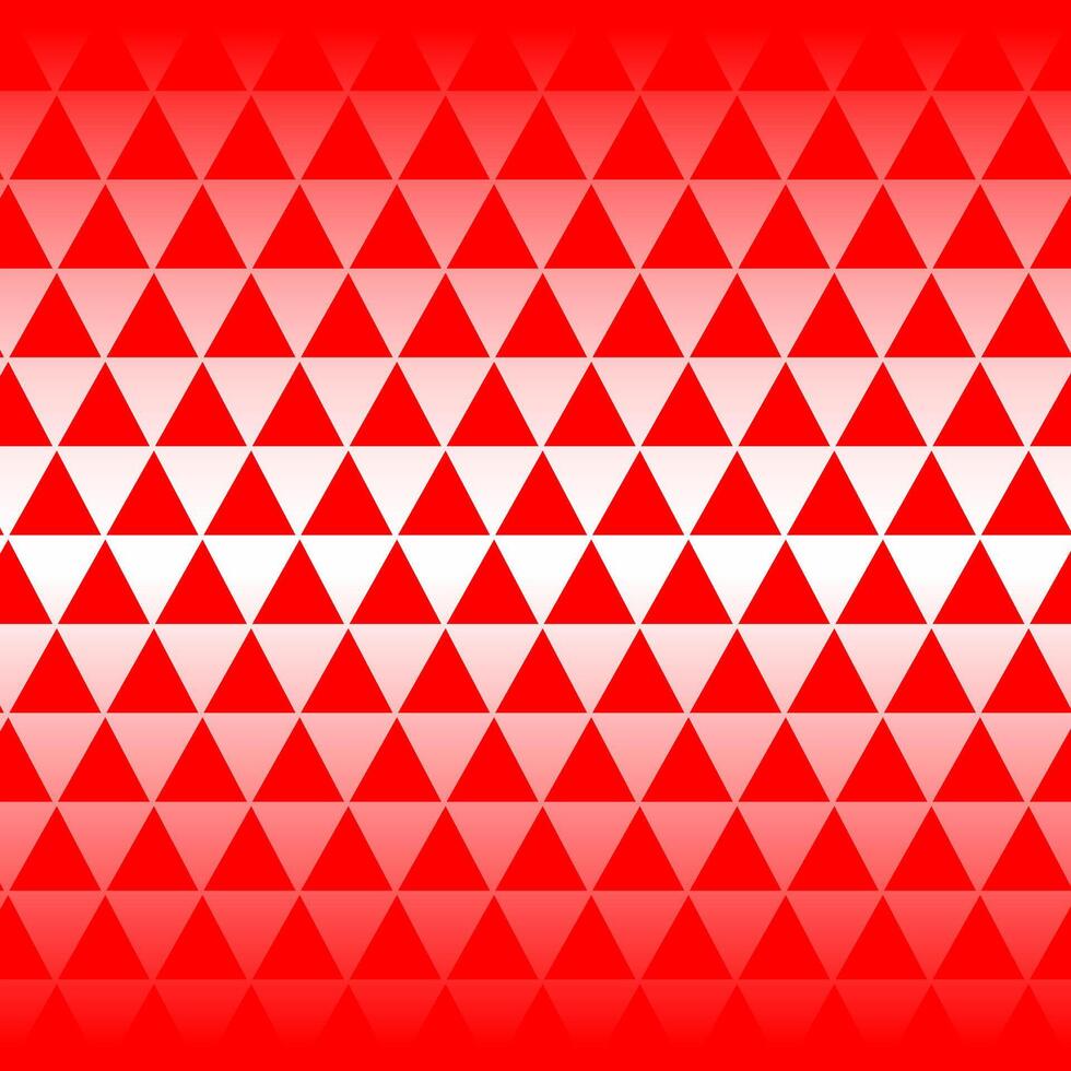 geometric pattern in the form of red triangles on a white background vector