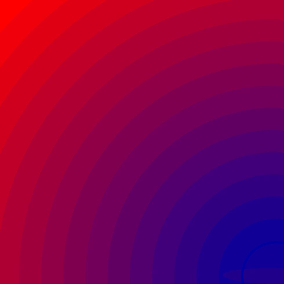 Abstract gradient background in the form of semicircles of red and blue colors vector