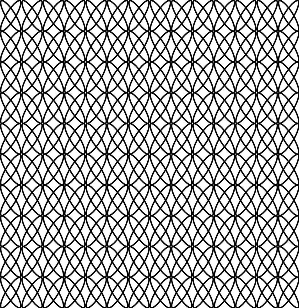 seamless pattern in the form of a black lattice on a white background vector