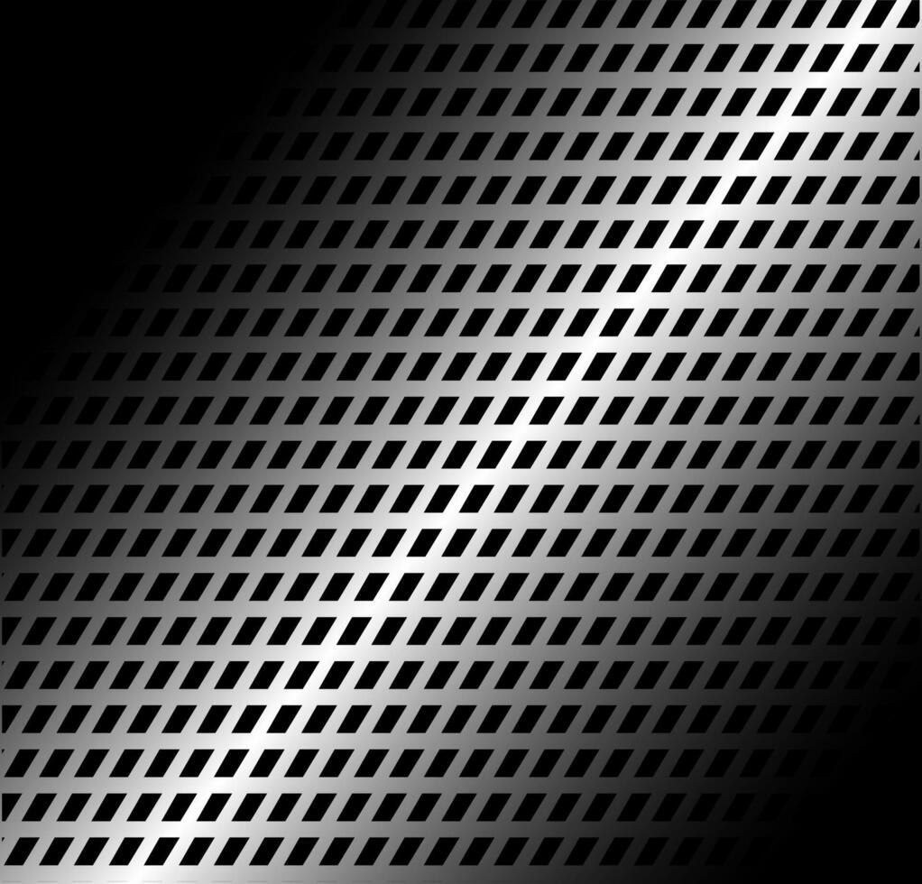 Abstract gray background in the form of a black geometric pattern on metal vector