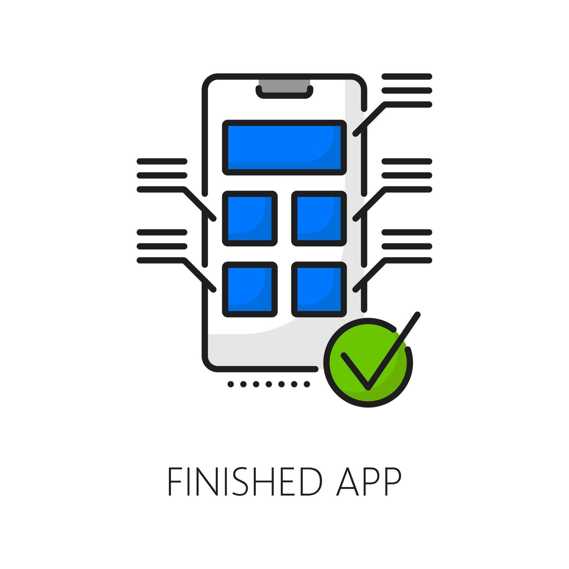 Mobile app optimization, web software develop icon 42818856 Vector Art ...
