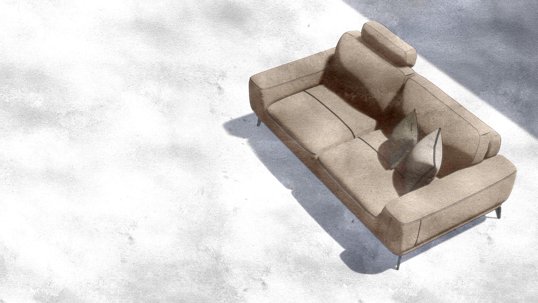 3d rendering sofa photo