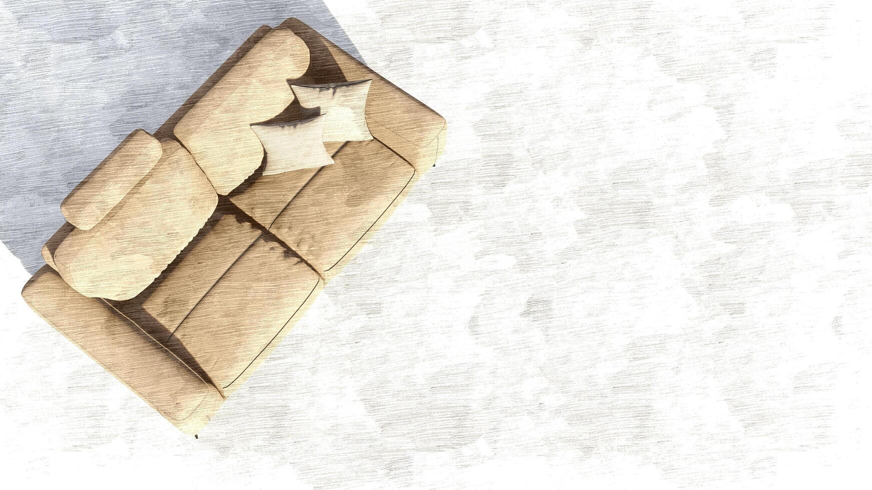 3d rendering sofa photo