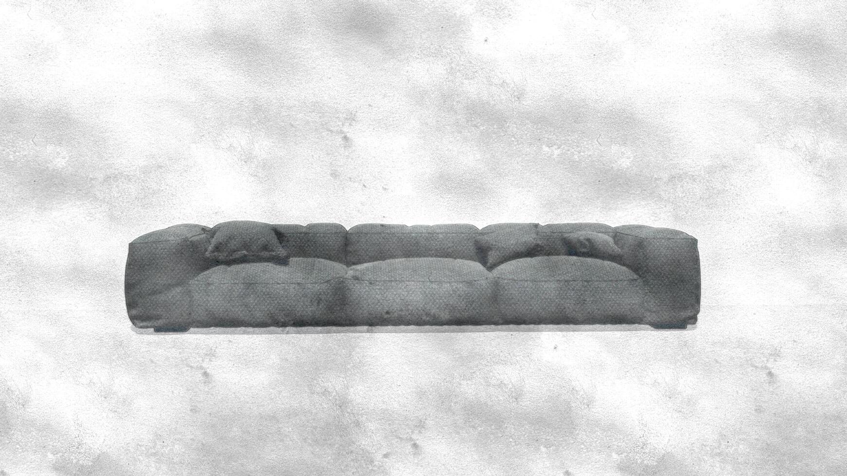 3d rendering of a modern sofa photo