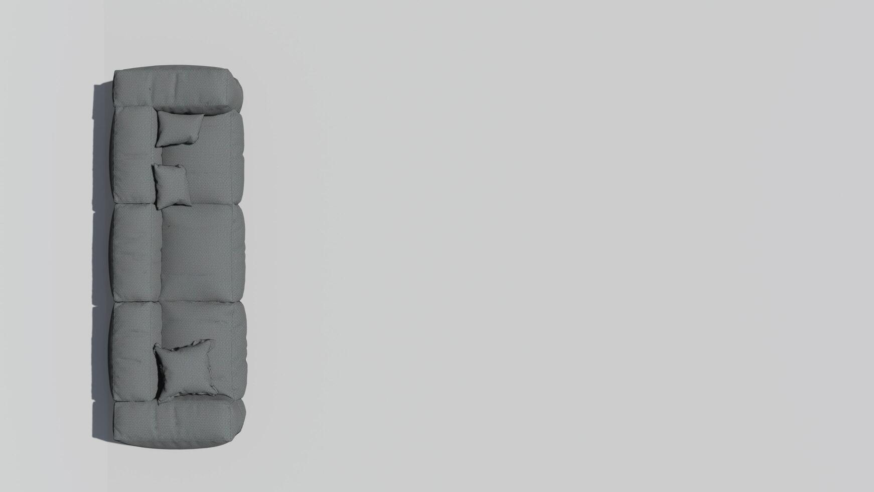 3d rendering of a modern sofa photo