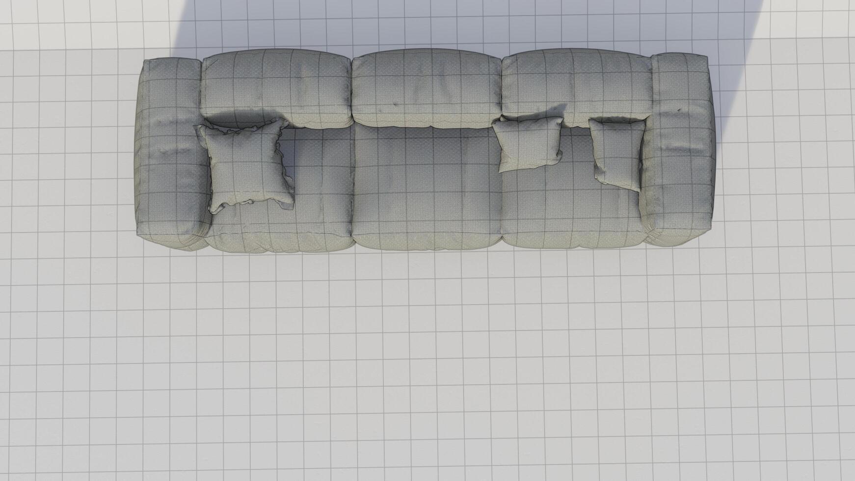 3d rendering of a modern sofa photo