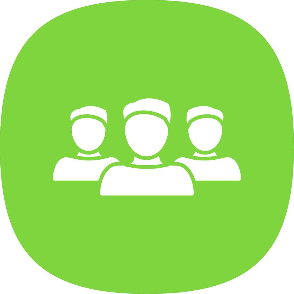 Forum Glyph Curve Icon vector